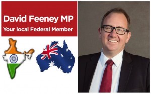 Best Wishes from Federal Labor Member for Batman David Feeney on Indian Independence Day.