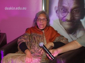 Ela Gandhi concerned about intolerance & deprivation