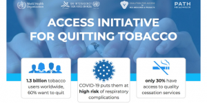 WHO & partners plan to make 1.3 billion people to quit tobacco to reduce risk of COVID-19