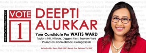 Deepti Alurkar: Community candidate for Melton Council’s Watts Ward election 2020