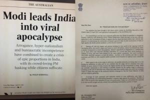 ‘The Australian’ story ‘Modi Leads India into viral apocalypse’ about India’s COVID 2nd wave “Baseless, malicious,slanderous”: India’s High Commission, Canberra