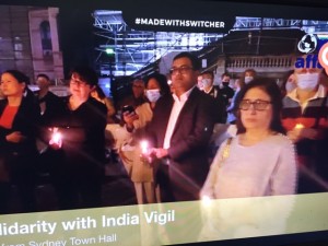 Widespread solidarity with Covid-hit India at Sydney vigil