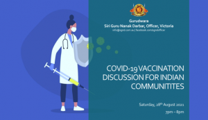 Siri Guru Nanak Darbar temple launches campaign to motivate people to get vaccinated