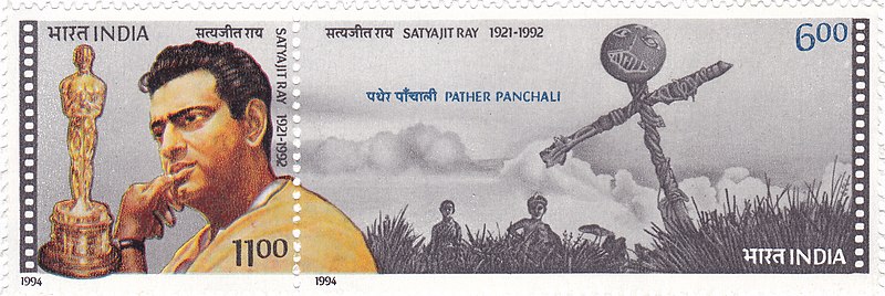 800px-Satyajit_Ray_1994_stamp_of_India