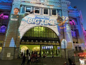 Flinders St. Station brightens up for T20 World Cup 2022