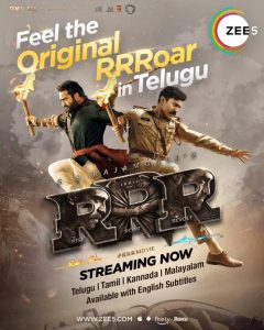 S. S. Rajamouli’s RRR in Telugu on Zee5 Global from 20 May 2022