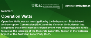 IBAC & VO report highlights widespread misuse of public resources for political purposes in Vic. Labor
