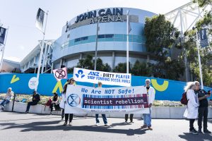 Scientist Rebellion protests ‘fossil fuel lender’ ANZ sponsoring AO