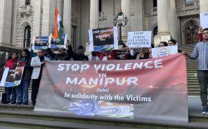 Indian Overseas Congress rally to ‘stop Manipur violence’