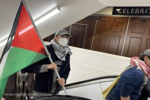 Pro-Palestine supporters storm Victoria Labor conference